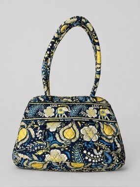 VERA BRADLEY RETIRED ELLIE BLUE ELEPHANT NWT BOWLER SATCHEL SHOULDER HANDBAG